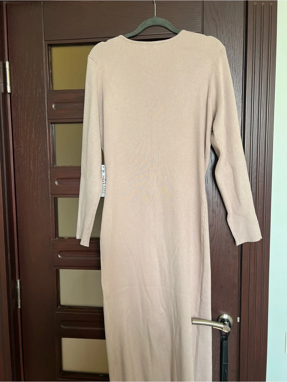 J for Justify Blush Pink Ribbed Zip-Front Long Sleeve Dress - Picture 2 of 6